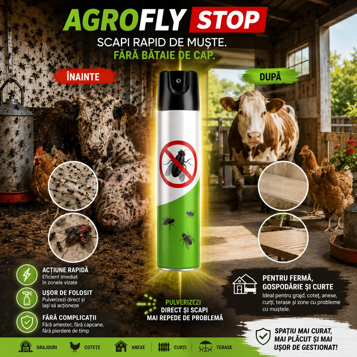 Insecticid pentru Muște 400 ml
